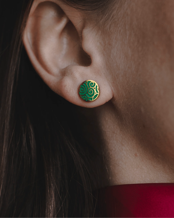 "Health" Stud Earrings