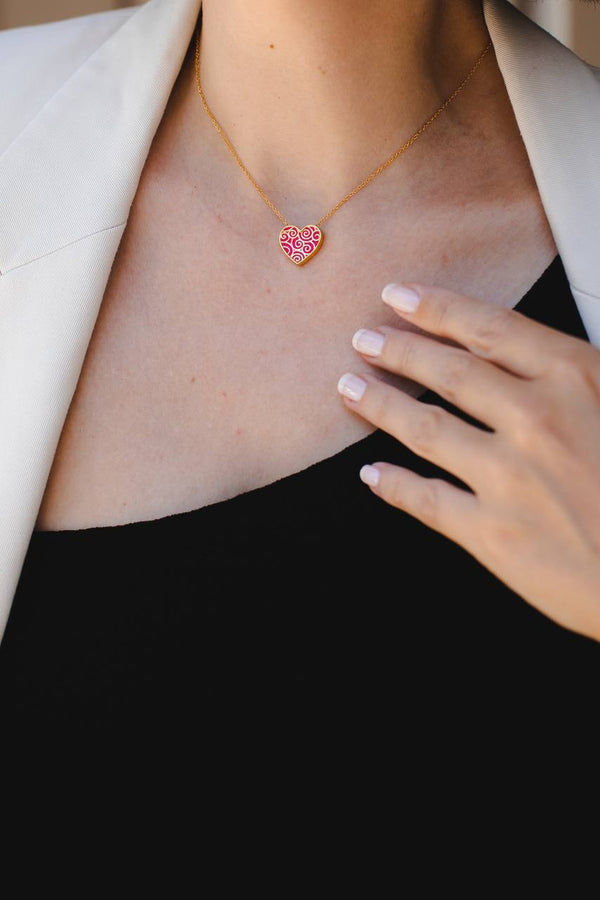 "Love" Heart Wishing Pendant