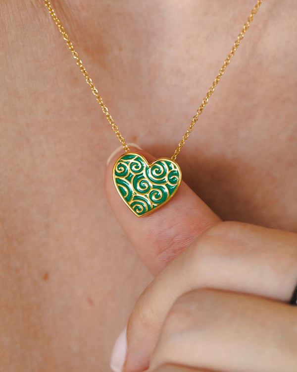 "Health" Heart Wishing Pendant
