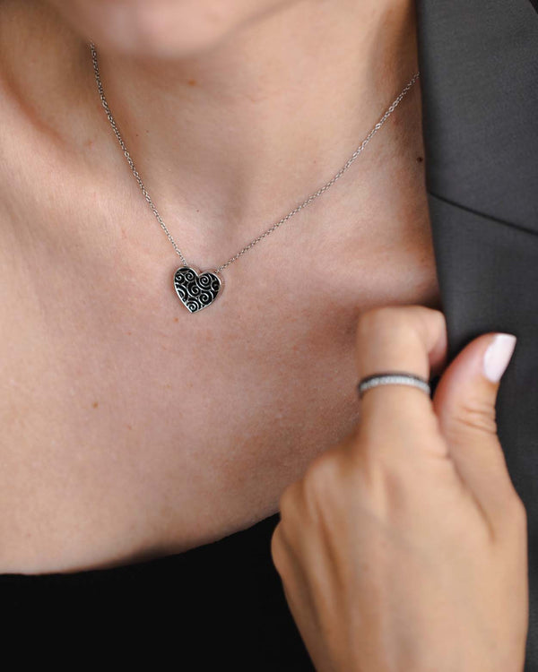 "Luck" Heart Wishing Pendant