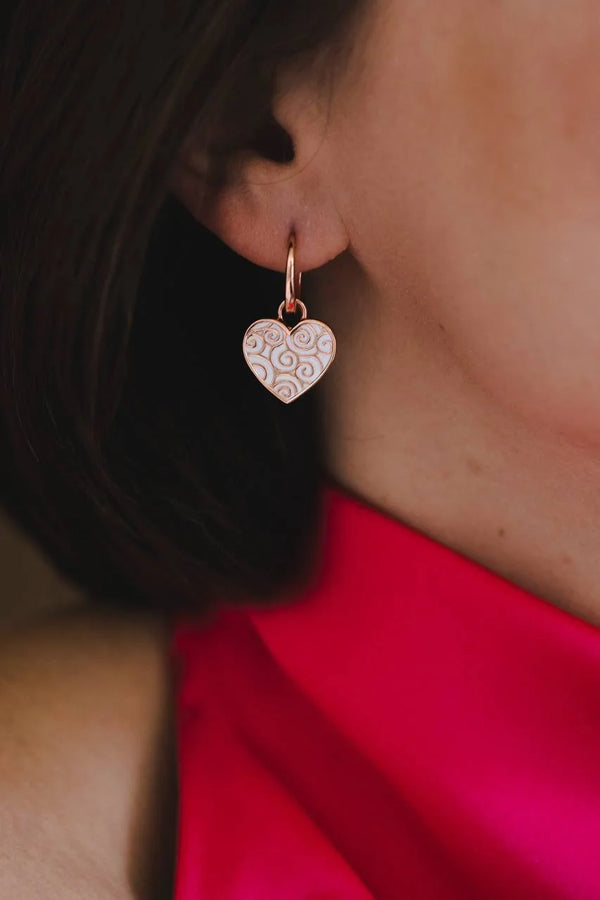 "Success" Heart Earrings