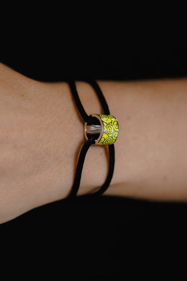 "Wealth" Wishing Bracelet (Black Cord)