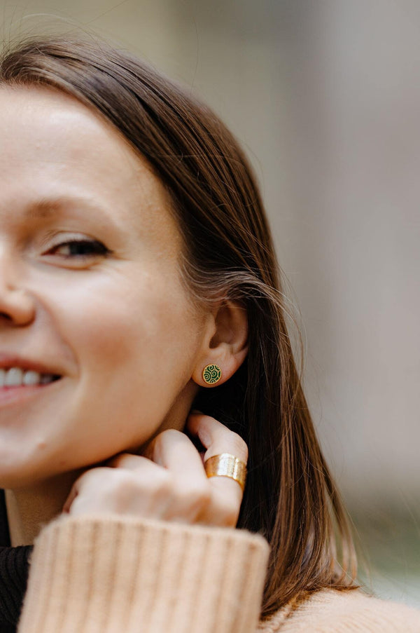 "Health" Stud Earrings