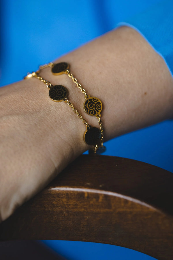 "Luck" Wishing Bracelet (Gold-Plated)