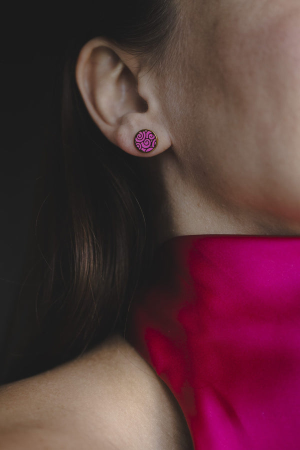 "Family" Stud Earrings