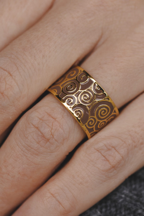 "Success" Wishing Ring (2025 Mocha Mousse Color)
