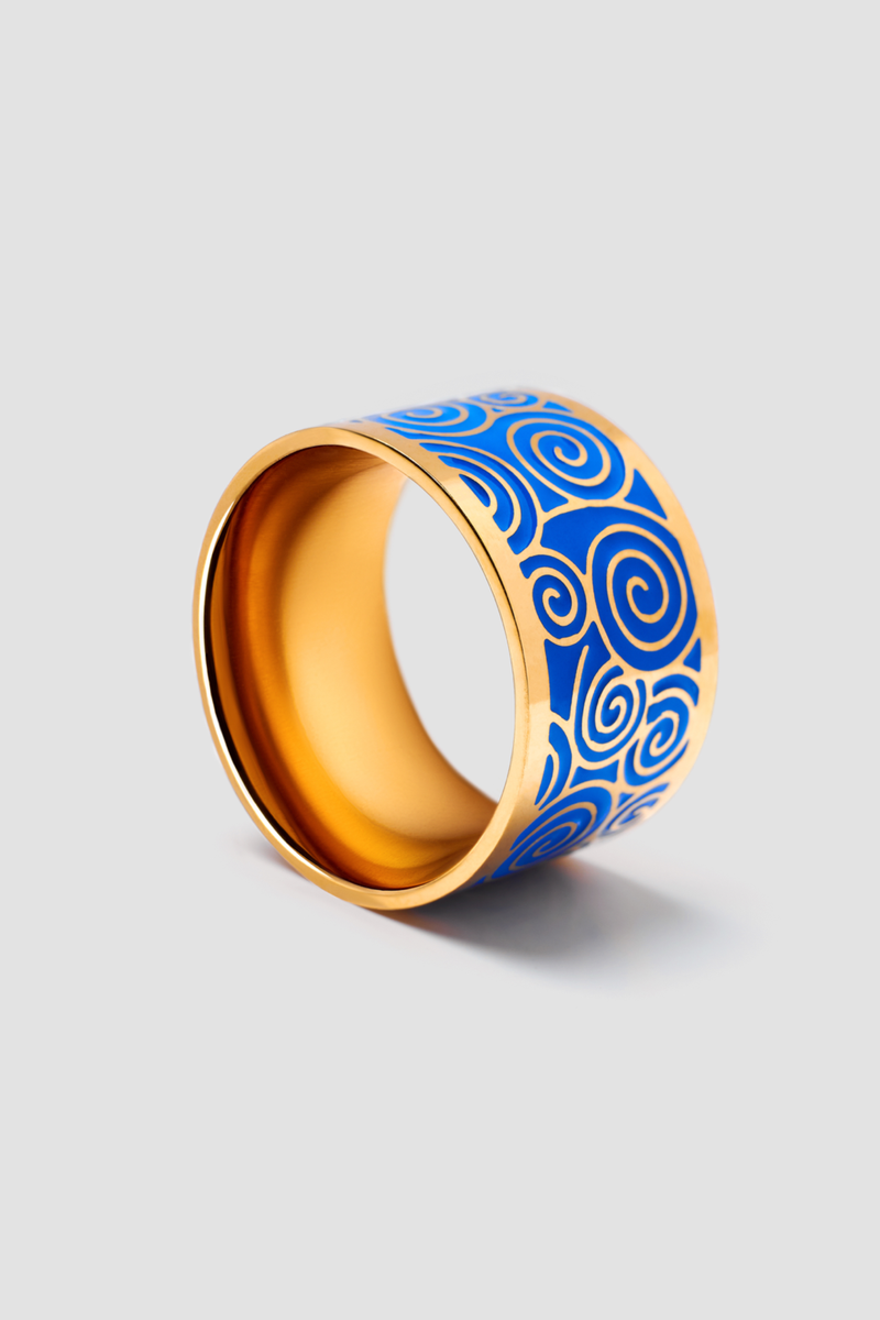 WISDOM Enamel Ring - Polished Design
