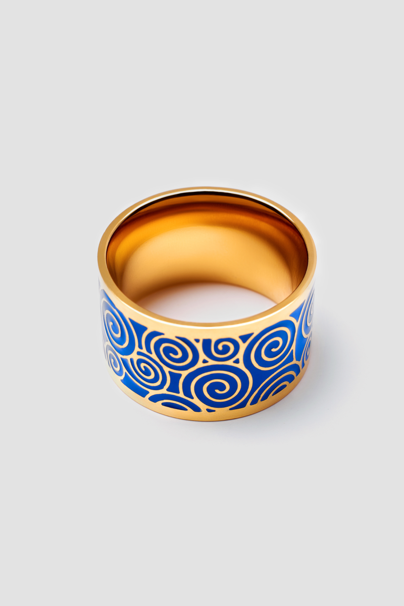 WISDOM Enamel Ring - Polished Design